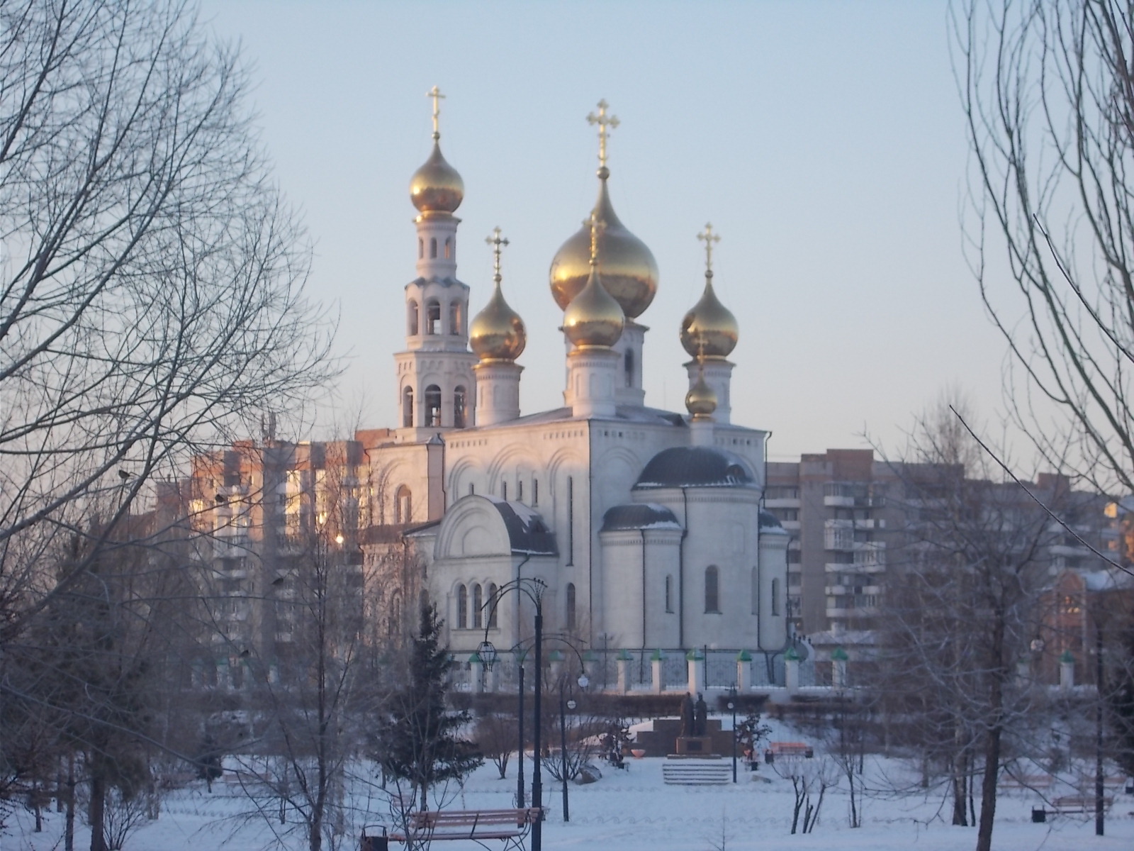 Преображенский храм зимой Абакан